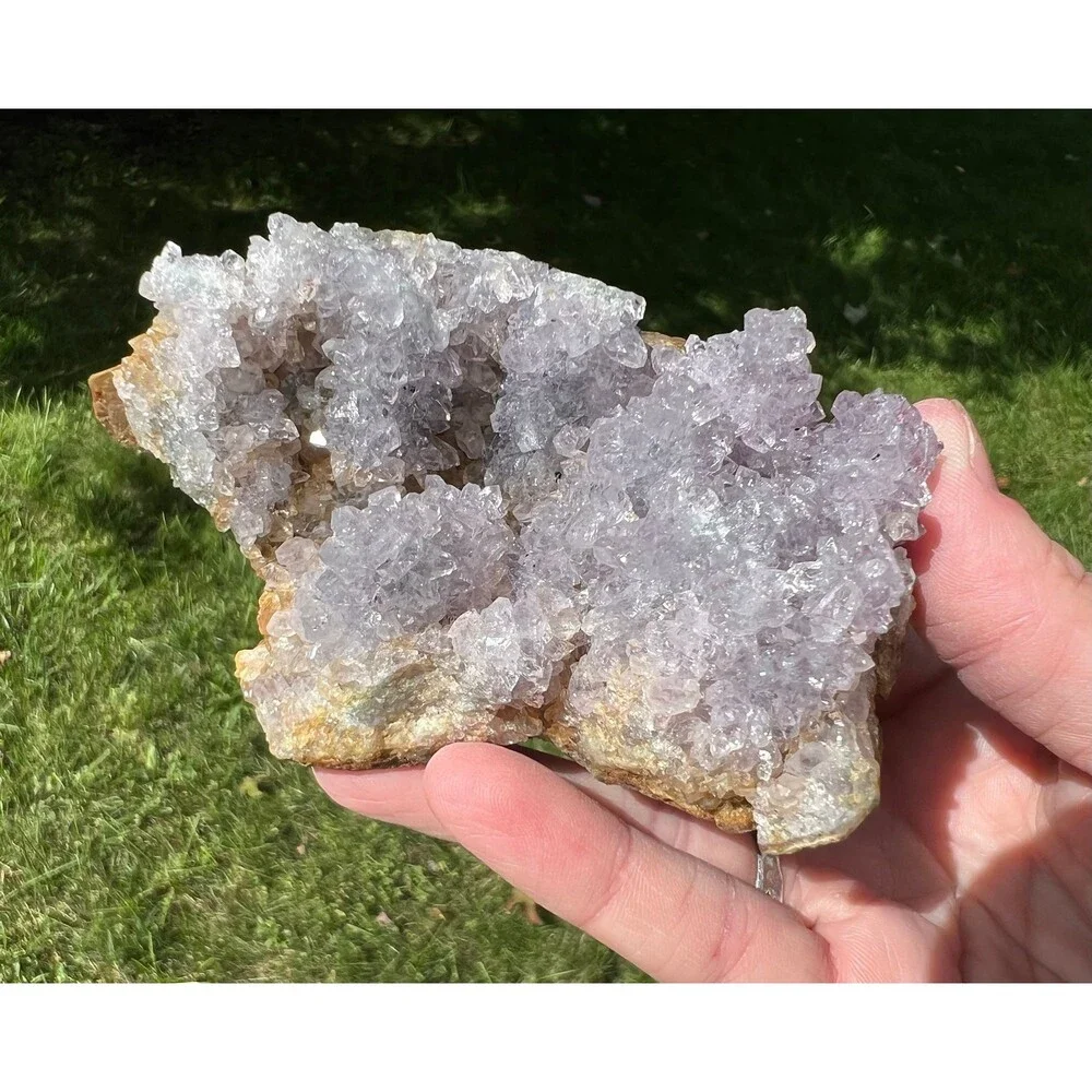 Amethyst Stalactite Crystal Cluster Uruguay Purple Druzy, February Birthstone 18